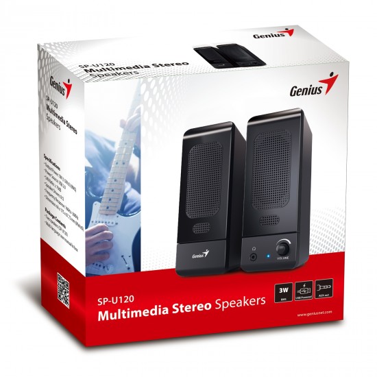Genius SP-U120 Black Stereo Speakers