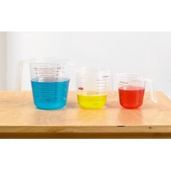 Measuring jug set graduated 250ml 500ml and 1000ml jugs Measuring jug set graduated 250ml 500ml and 1000ml jugs
