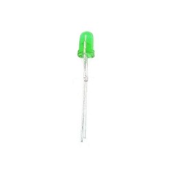 Green 3mm Diffused LED 500mcd 3.0V Green 3mm Diffused LED 500mcd 3.0V