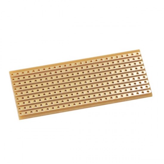 Copper Stripboard - 25 x 64mm Superior Quality Veroboard