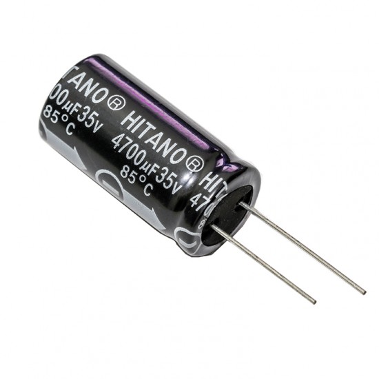 10uF 16V Electrolytic Capacitor Hitano ECR 85° Series 10uF 16V Electrolytic Capacitor Hitano ECR 85° Series