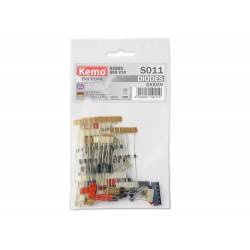 Diode selection Kemo S011 approx 100pcs Assorted types and values Diode selection Kemo S011 approx 100pcs Assorted types and values