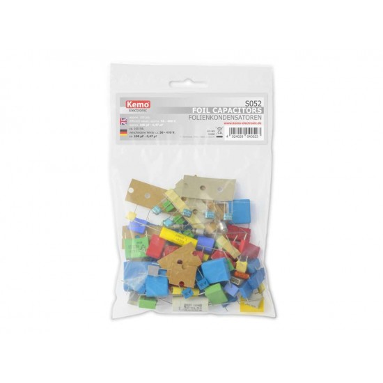 Kemo S052 Poly Film Capacitor Selection Assorted Values Capacitors approx 100pc Kemo S052 Poly Film Capacitor Selection Assorted Values Capacitors approx 100pc