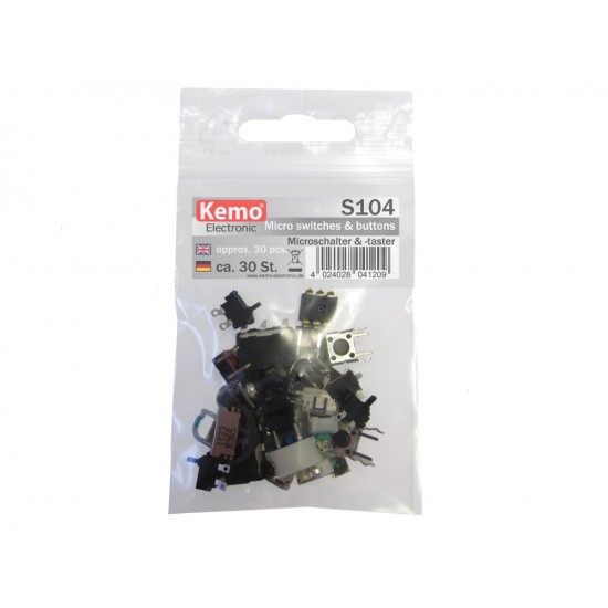 Micro Switches and buttons Kemo S104 Micro Switches and buttons Kemo S104
