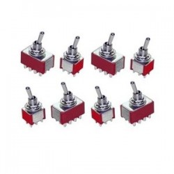 Salecom T80-T Series Miniature 3PDT toggle switch on-on Salecom T80-T Series Miniature 3PDT toggle switch on-on