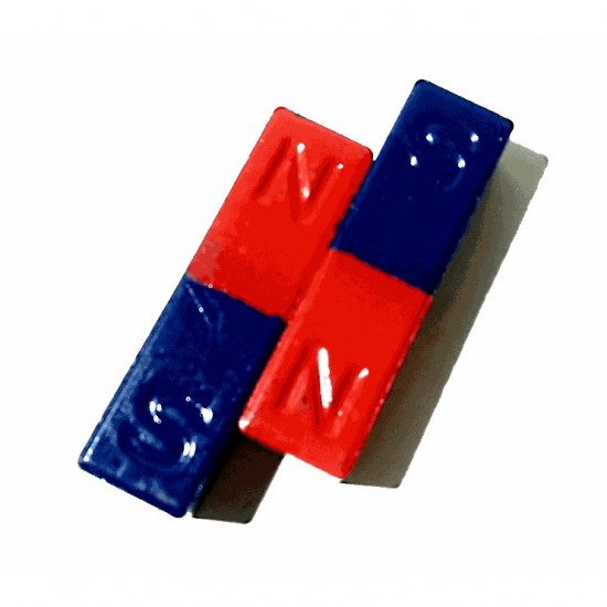 Shaw Magnets 40x9x9mm Ferrite Bar Magnet with marked North and South Pack of 2