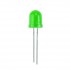 Green 10mm Diffused Lens LED 2.2V 100mcd