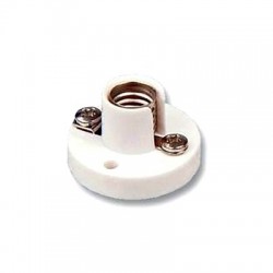 MES E10 Miniature Lamp Light Bulb Holder White For Miniature Eddison Lamps