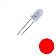 5mm Super Bright Red LED - 620-625nm 1.9-2.4V 3-5000 MCD