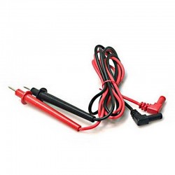 Multimeter Test Lead Set Right Angle Plugs Red/Black