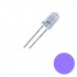5mm Super Bright UV/Purple LED - 360-410nm 3.0-3.4V 3-500 MCD