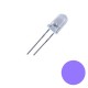 5mm Super Bright UV/Purple LED - 360-410nm 3.0-3.4V 3-500 MCD